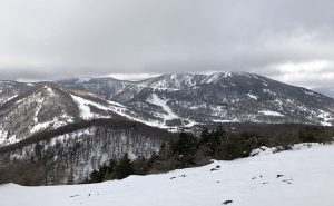 【吹雪の黒斑山・蛇骨岳】ランナーズニーでも雪山ハイキング♪